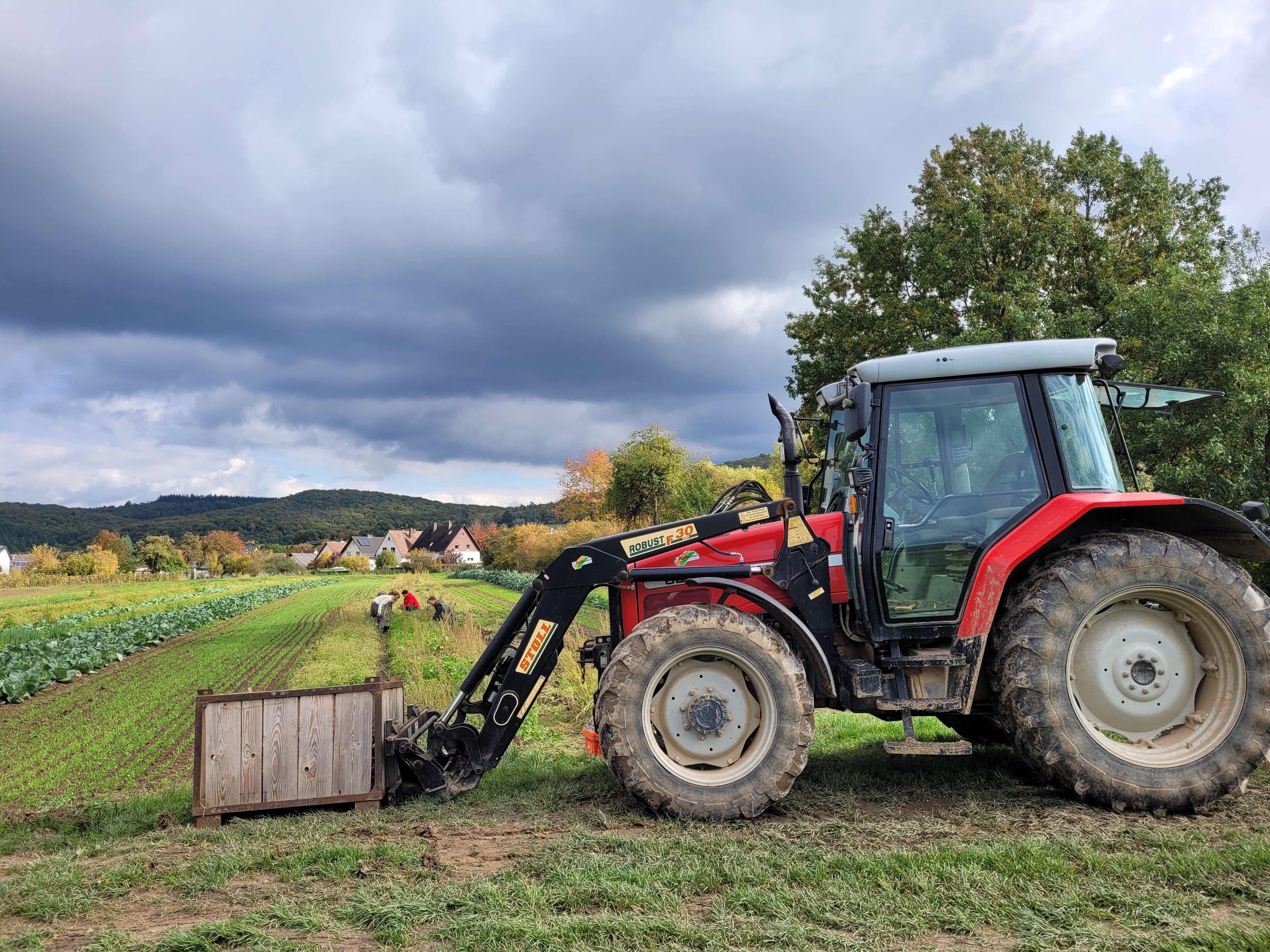 Beim Ackereinsatz Mitte Oktober 2025